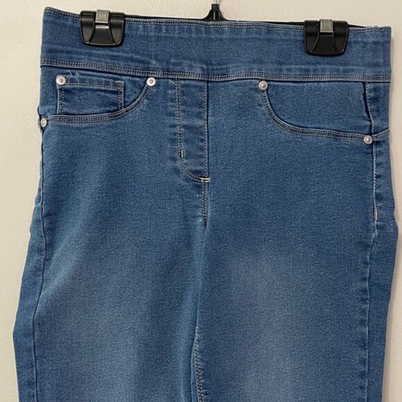 New Bellina Blue Stretch Pull On Jegging Jean Size Small Petite bin 4A - Picture 3 of 5